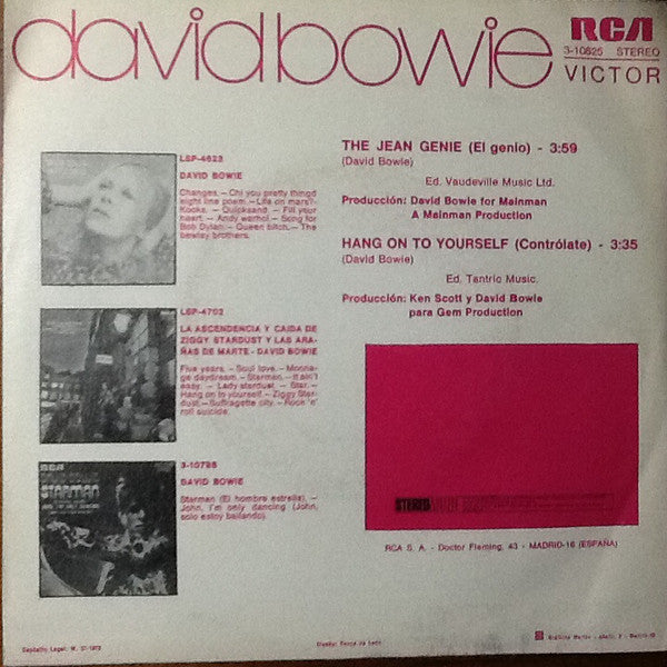 David Bowie – The Jean Genie = El Genio