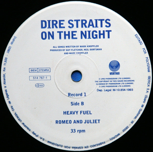 Dire Straits ‎– On The Night