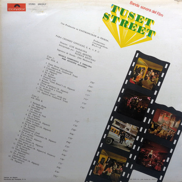 Augusto Alguero – Banda Sonora Del Film "Tuset Street"