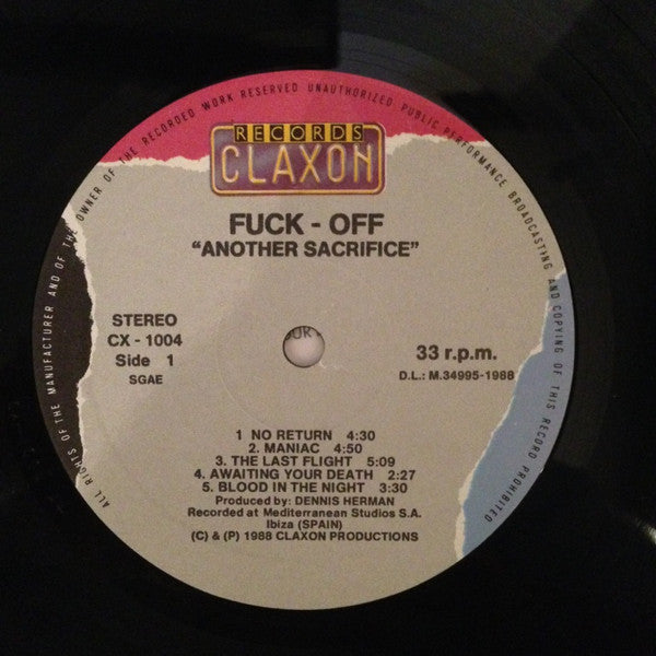 Fuck-off – Another Sacrifice